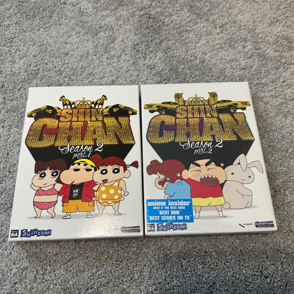 Funimation Shin Chan Season 2 Part 1 & 2 DVD pat 2 is new in wrapping